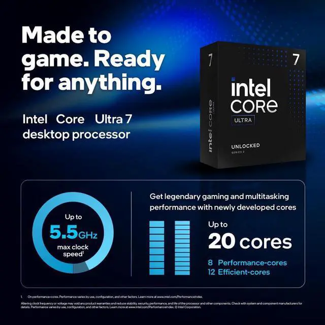 Alt view image 3 of 5 - INLAND 3-in-1 Combo: Intel Core Ultra 7 265K Processor+Msi MAG Z890 Tomahawk WiFi Motherboard 1tb TN470 M.2 SSD