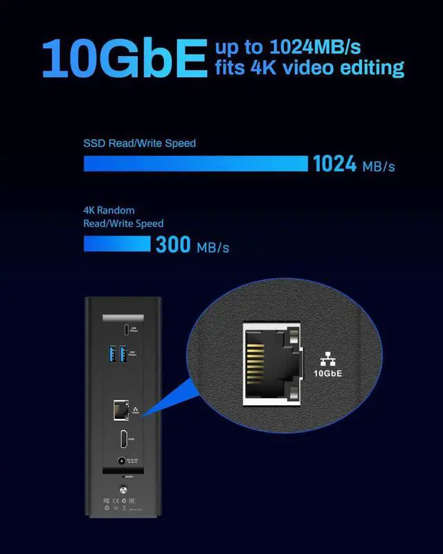 Alt view image 4 of 5 - TERRAMASTER F8 SSD NAS Storage - 8Bay All SSD NAS Server N95 QuadCore CPU, 8GB DDR5 RAM, 10GbE Port, 8 Heat Sinks Included, Palm-Sized Powerful Network Attached Storage (Diskless)