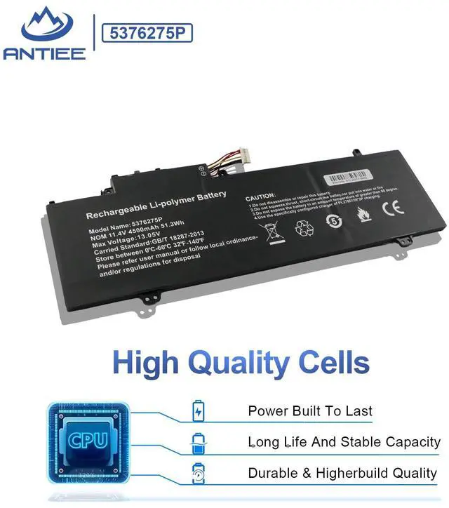 Alt view image 4 of 5 - 5376275P Laptop Battery for Gateway GWTN141-10BK GWTN141-4 GWTN156-5BL GWTN141-4BL GWTN141-2BL GWTN141-5BK GWTN141-4BK GWTN141-5BL UTL-509068-3S GWTN156-1RG GWTN156-9SL GWTN141-10BL NV-509067-3S 11.4V