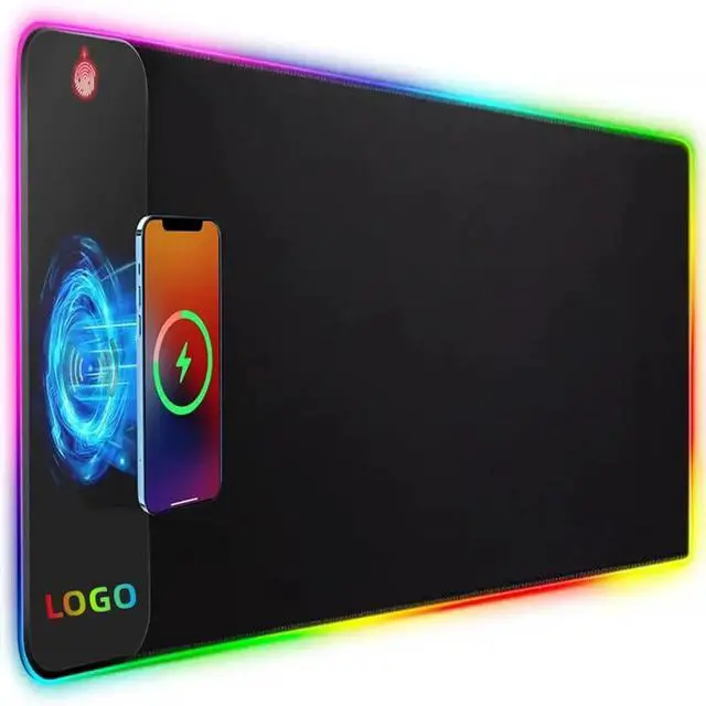 Main image of Viedarode Wireless Charging RGB Gaming Mouse Pad,800x300x4MM,15W LED Large Mouse Mat,10 Light Modes Mousepad,Non-Slip Rubber Base,Keyboard Mat,Desk Mat for Gaming, MacBook,PC,Laptop,Desk