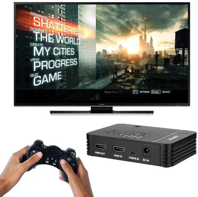Alt view image 2 of 5 - AGPTEK HD Game Capture Video Capture 1080P HDMI/AV Recorder Xbox 360&One/ PS3 PS4,Support Mic in with Both HDMI and AV Input