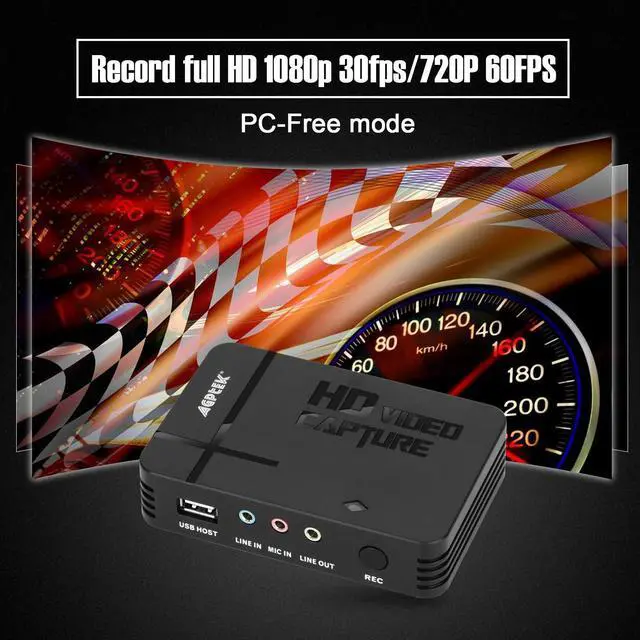 Alt view image 4 of 5 - AGPTEK HD Game Capture Video Capture 1080P HDMI/AV Recorder Xbox 360&One/ PS3 PS4,Support Mic in with Both HDMI and AV Input