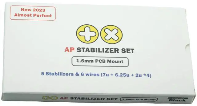 Alt view image 3 of 5 - Zkeebs TX AP Mechanical Keyboard Stabilizers PCB Mounted Clip-in (Rev.4) (80% TKL Kit) (1.6T)