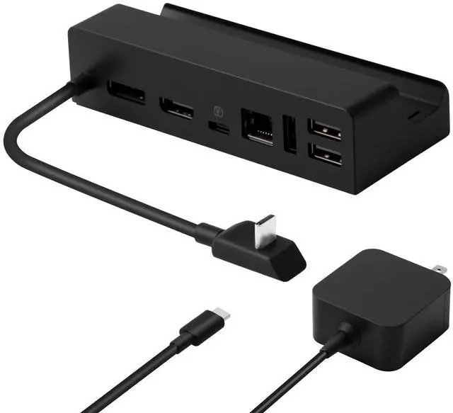 Main image of Docking Station for Steam Deck&Steam Deck OLED with Charger,7 in 1 Steam Deck Dock with 45W AC Adapter,HDMI,USB Port,Gigabit Ethernet,Steam Deck Charging Dock Stand (Docking Station Wtih Adapter)