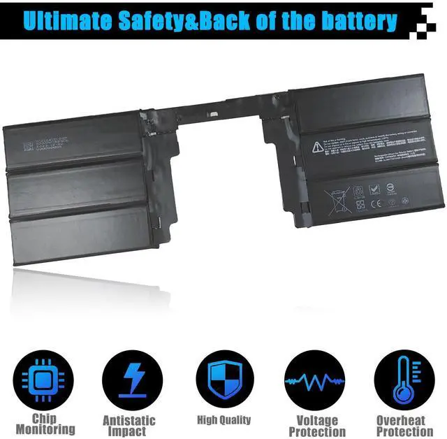 Alt view image 4 of 5 - AOMKA G3HTA063H Laptop Battery Replacement for Microsoft Surface Book3 1907 1899 15 inches Keyboard Battery Surface Book2 1793 1795 1813 15 inches G3HTA062H G3HTA041H G3HTA040H 62.2Wh 5473mAh