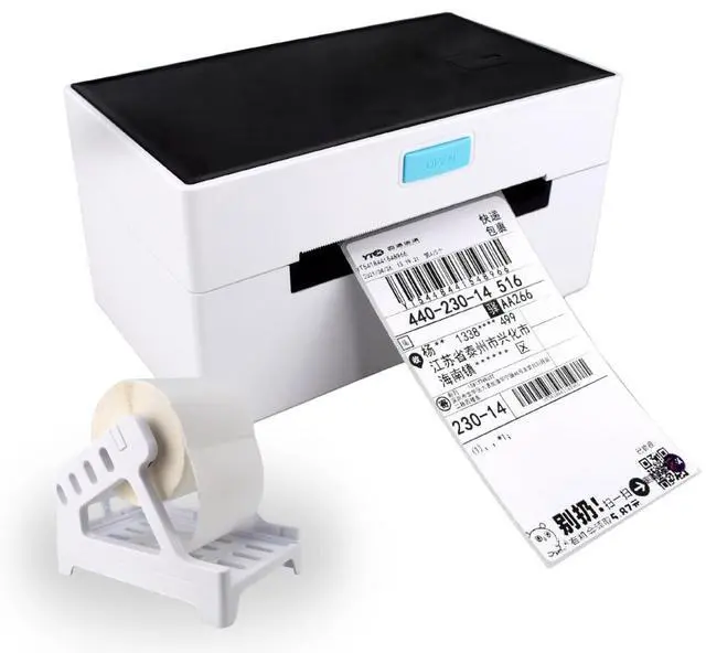 Main image of POS STORE Label Printer Direct Thermal 4 Inch Printer, High Speed 160mm/s, USB/Bluetooth/WiFi Connection, 104mm Print Width, Easy Setup (Black + White)