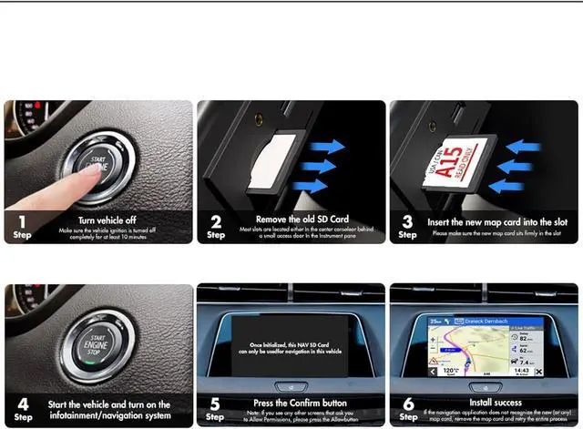 Alt view image 4 of 5 - JXTVANCL 2025 Updated Ford Sync Navigation SD Card A15 (2024 Latest Map) - Compatible with Ford F150/F250/F350/F450/F550/Ranger, GM5T 19H449 AJ