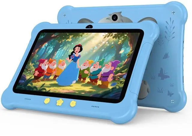 Main image of Kids Tablet 7 inch Android Tablets, 6GB RAM 32GB ROM (TF Expansion 512GB) WiFi Tablet Supports SIM Card, Shockproof Case, Dual Camera, Parental Control, Kids App PreInstalled, Great Gift for Children