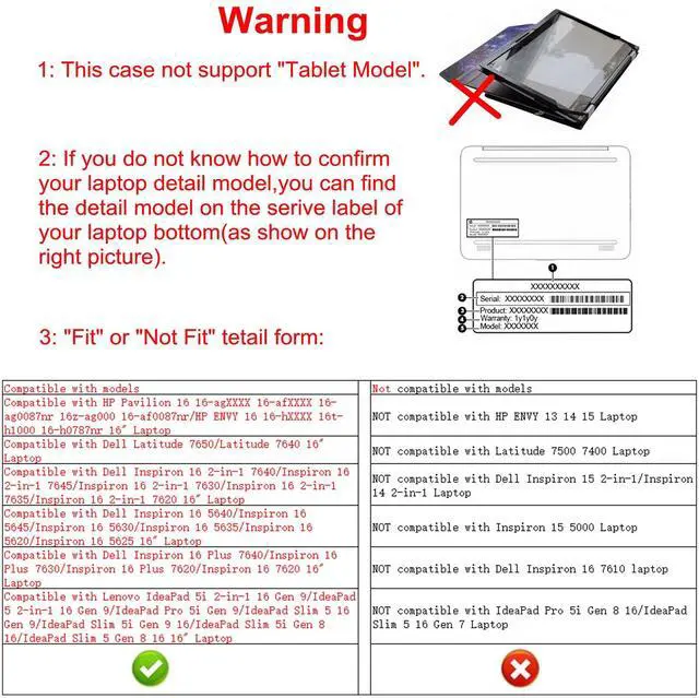 Alt view image 2 of 5 - Alapmk Protective Case for HP Pavilion 16 16-agXXXX 16-afXXXX & Inspiron 16 5640 5645 5630/Inspiron 16 2-in-1 7640 7645/Inspiron 16 Plus 7640/Latitude 7650 7640 & ThinkPad L16 Gen 1 16",Galaxy