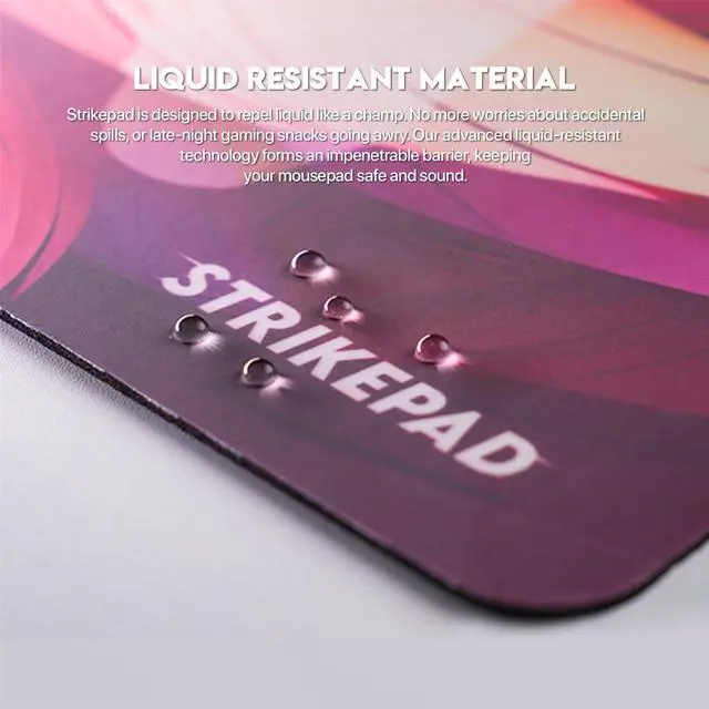 Alt view image 4 of 5 - Gaming Mouse Pad and Large Desk Mat, Waterproof Speed Mousepad, Non-Stitched Edges, Transformation Pattern, Durable Mouse Mat for Office and Gaming, FANTECH STRIKEPAD MST901, Blue35.5"*15.8"