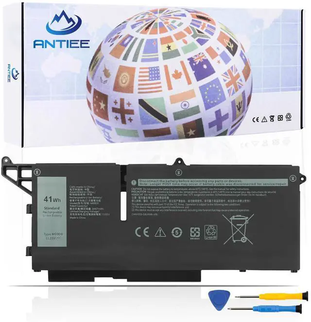 Main image of M69D0 Laptop Battery Replacement for Dell Latitude 5430 5530 Precision 3570 P104F P104F005 P137G P137G004 Series 07KRV M69DO O7KRV 0H4PVC H4PVC 08WRCR 8WRCR 0Y86WG Y86WG 078FWY 11.25V 41Wh 3467mAh