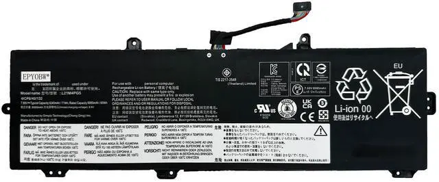 Main image of EPYOBW L21M4PG5 Laptop Battery 71Wh 9245mAh 4-Cell 7.68V Compatible with Lenovo IP 5 Chrome 16IAU7 Series L21L4PG5