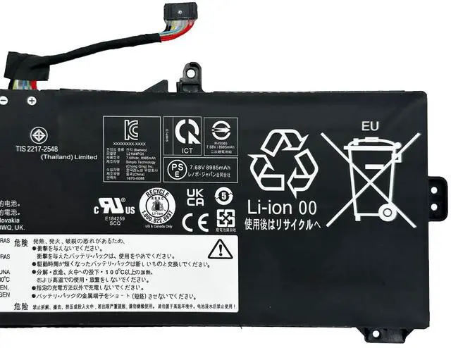Alt view image 3 of 5 - EPYOBW L21M4PG5 Laptop Battery 71Wh 9245mAh 4-Cell 7.68V Compatible with Lenovo IP 5 Chrome 16IAU7 Series L21L4PG5