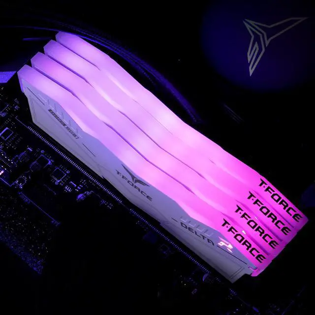 Alt view image 3 of 5 - TEAMGROUP T-Force Delta RGB DDR5 Ram 32GB (2x16GB) 6000MHz PC5-48000 CL38 Intel XMP 3.0 & AMD Expo Compatible Desktop Memory Module Ram White FF4D532G6000HC38GDC01