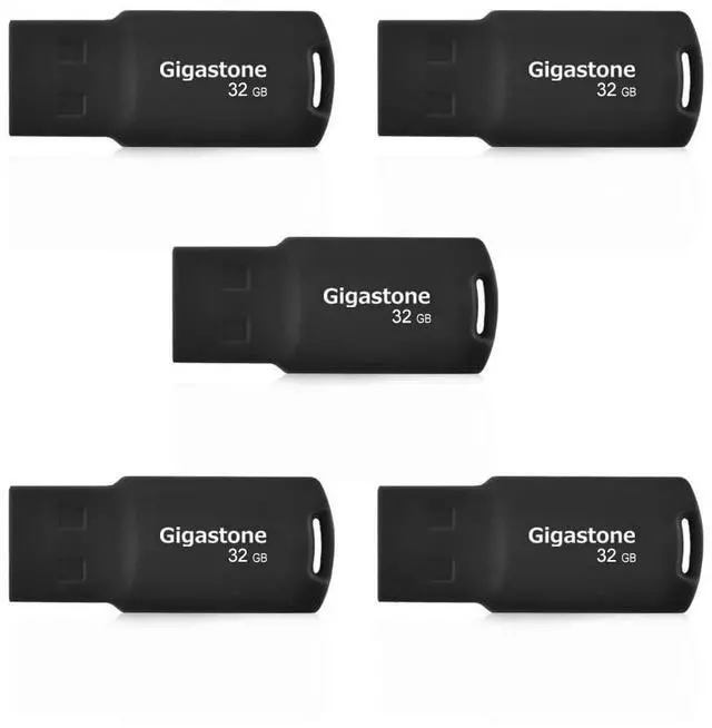 Main image of GIGASTONE V70 32GB 5-Pack USB 2.0 Flash Drive Thumb Drive Memory Stick Pen Drive Capless Design Pen Drive