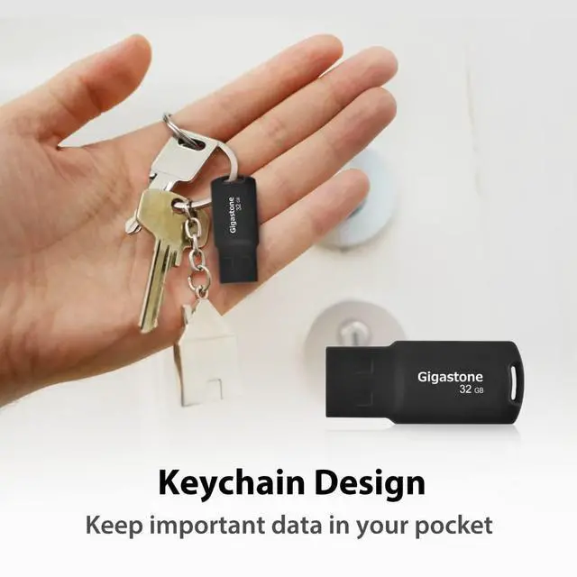 Alt view image 3 of 5 - GIGASTONE V70 32GB 5-Pack USB 2.0 Flash Drive Thumb Drive Memory Stick Pen Drive Capless Design Pen Drive