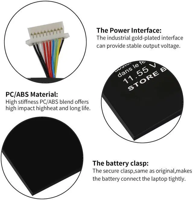 Alt view image 4 of 5 - Shyarweyy 929072-855 CP03XL CPO3XL CP03060XL Laptop Battery for HP Spectre x360 13-AE 13t-ae000 13-ae000 13-ae011dx 13-ae012dx 13-ae013dx 13-ae014dx 13-AE015DX (DC11) HSTNN-LB8E 929066-421