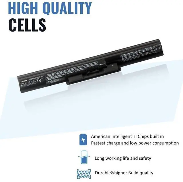 Alt view image 2 of 5 - KingSener VGP-BPS35A Battery for Sony VAIO Fit 14E 15E Series SVF1521A2E SVF15217SC SVF14215SC SVF15218SC SVF152A29M SVF152A27T SVF142C29I BPS35A BPS35 [14.8V, 40WH]