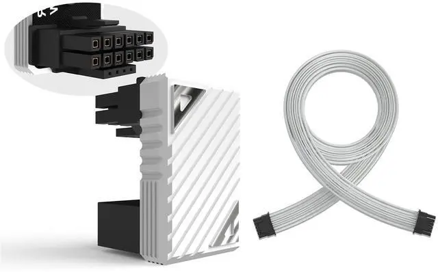 Main image of Formulamod 16 Pin GPU PCI-e 5.0 180 Degree Angled Connector+12VHPWR 16Pin(12+4P) Sleeve Modular Cable