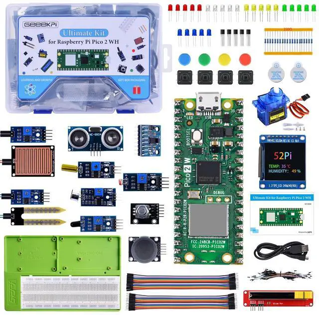 Main image of GeeekPi Ultimate Kit for Raspberry Pi Pico 2 W