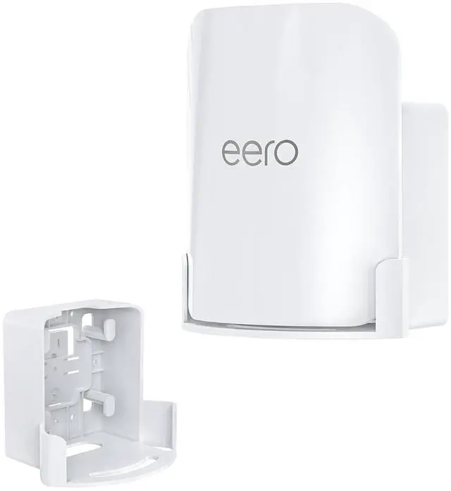 Main image of Wall Mount for eero Pro 7 Tri-band Mesh Wi-Fi 7 Router  Space-Saving Holder with Cable Management, Easy to Install Includes Screws, Compatible Only with eero Pro 7 for Wall & Outlet Mounting (1 Pack)