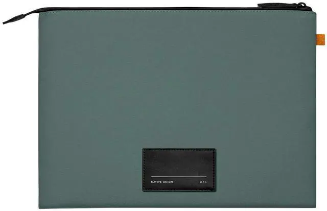 Alt view image 2 of 5 - Native Union W.F.A MacBook Sleeve 14"  Minimalist Slim Sleeve Made of Recycled Materials with 360-Degree Protection  Compatible with MacBook Pro 14 M4 (2024), Pro 13 M2 & Air 13" M2  Slate Green
