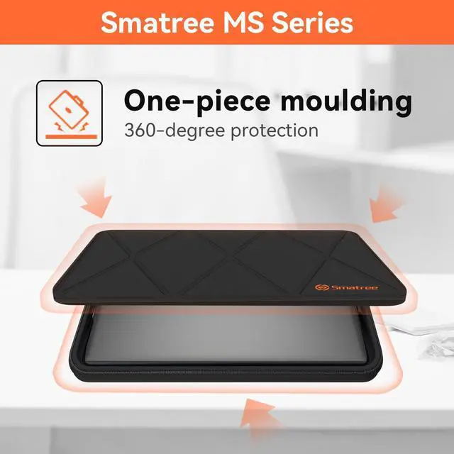 Alt view image 5 of 5 - Smatree MS98 Hard EVA Protective Sleeve Case with Stand Compatible for 16 inch ASUS ExpertBook B5 OLED (B5602)/B5 Flip OLED (B5602F), for 16 inch ASUS Vivobook Pro 16X OLED (M7600) Laptop Case