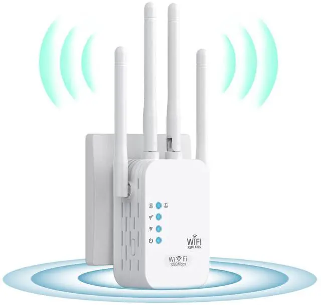 Main image of Generic WiFi Repeater, WiFi Extender Wi-Fi Signal Booster Amplifier for Home Cover Up to 300sq.ft WiFi 2.4GHz Dual Band Wireless Repeater, 4 Antennas 360° WiFi Amplifier, WiFi, WHITE-GH