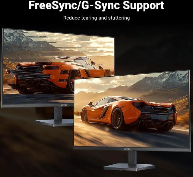 Alt view image 3 of 5 - KTC 24 Inch FHD 1080P 100Hz Computer Monitor, VA Panel FreeSync PC Gaming Monitor, HDMI VGA Ports, HDR, 40001 Contrast, LowBlue Mode, Ergonomic Tilt Eye Care for Home Office