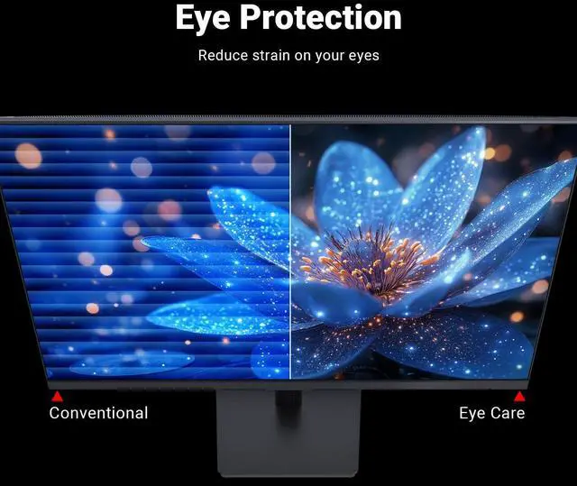 Alt view image 5 of 5 - KTC 24 Inch FHD 1080P 100Hz Computer Monitor, VA Panel FreeSync PC Gaming Monitor, HDMI VGA Ports, HDR, 40001 Contrast, LowBlue Mode, Ergonomic Tilt Eye Care for Home Office