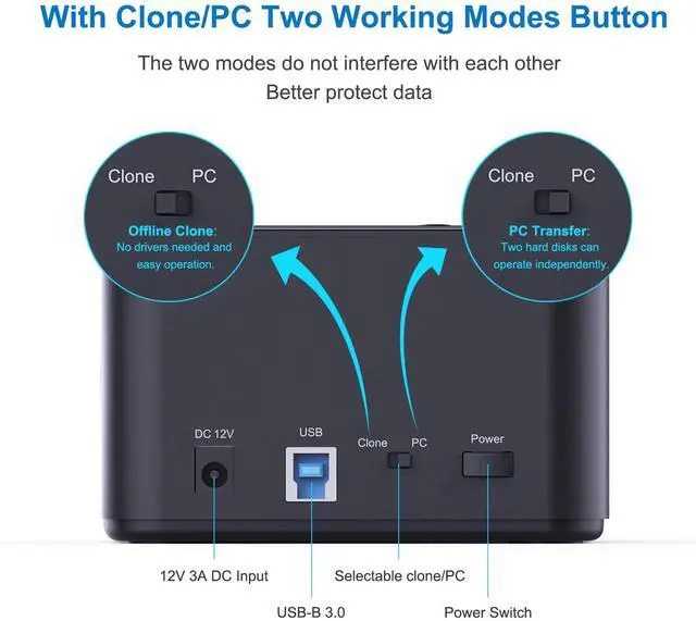 Alt view image 5 of 5 - HDD Dock+ M.2 Enclosure Bundle