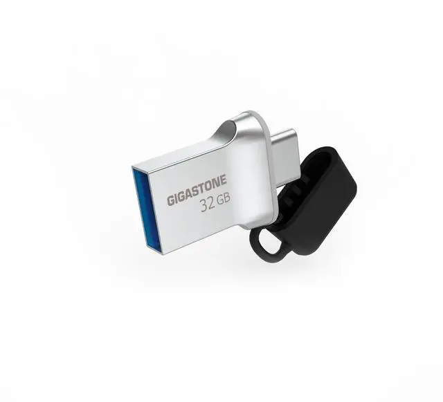 Main image of GIGASTONE 32GB Nano Luxus Dual Drive (5 Pack) Z50 USB 3.2 Gen 1, 2-in-1 USB-A & Type-C, 100MB/s Ultra Fast, Cap Design, Metal, Plug & Play for Smartphone/PC/Mac/TV/Car, 2.0/3.0/3.1 Compatible