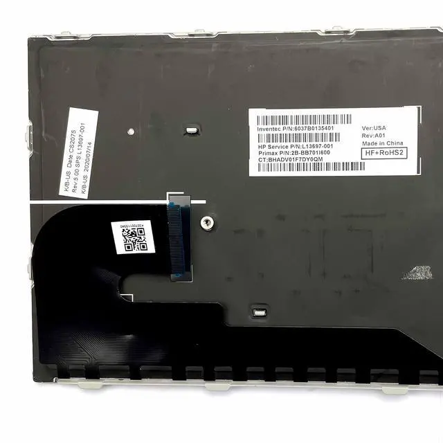Alt view image 3 of 5 - New US Layout Keyboard with Backlit Replacement for HP Elitebook 730 G5 735 G5 830 G5 836 G5 P/N: L13697-001 6037B0135401 (Does Not Fit for Elitebook x360 Versions)