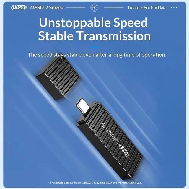 Alt view image 5 of 5 - ORICO 405 MB/s Flash Drive 128GB, Memory Stick USB3.2 Reading Thumb Drive with Keychain USB Flash Drive Metal USB Drive Data Storage Compatible with Computer/LaptopUFSD