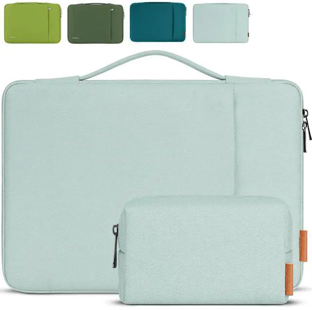 Alt view image 2 of 5 - DOMISO 16 inch Laptop Sleeve Case Water Resistant Shockproof Protective Computer Bag for 16" Dell/HP Pavilion Envy/ThinkPad IdeaPad/ASUS Vivobook,Mint Green