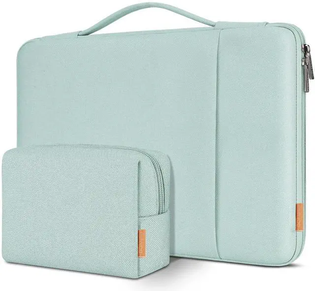 Main image of DOMISO 16 inch Laptop Sleeve Case Water Resistant Shockproof Protective Computer Bag for 16" Dell/HP Pavilion Envy/ThinkPad IdeaPad/ASUS Vivobook,Mint Green
