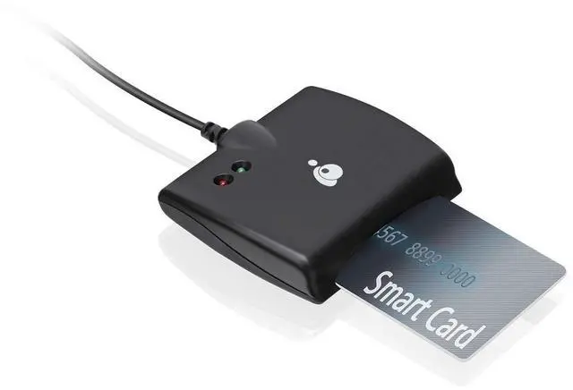 Alt view image 2 of 4 - IOGEAR USB-C Common Access CAC Smart Card Reader - DOD - Government - Healthcare - TAA Compliant - Support for V7.x n V8. USAccess Personal Identity Verification (PIV) - Mac OS - Win - Linux- GSR205