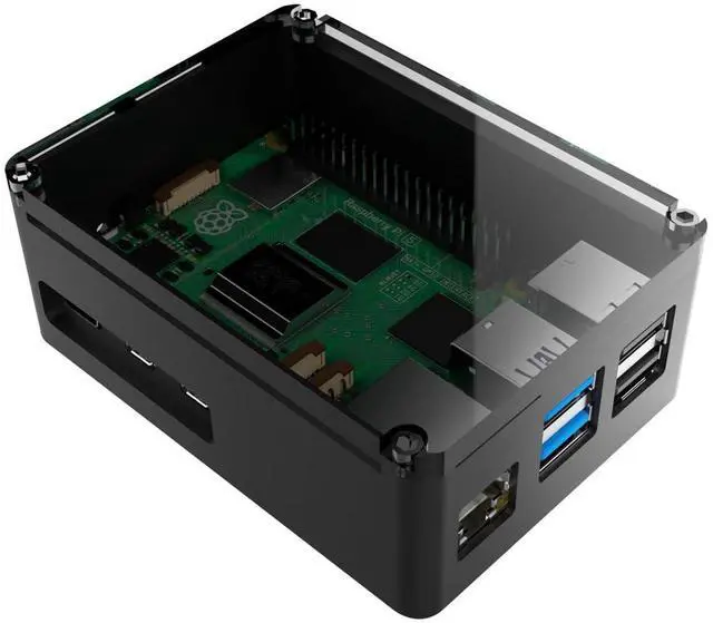 Main image of anidees Aluminum Pi case for Raspberry Pi 5  Black (AI-PI5-BB)