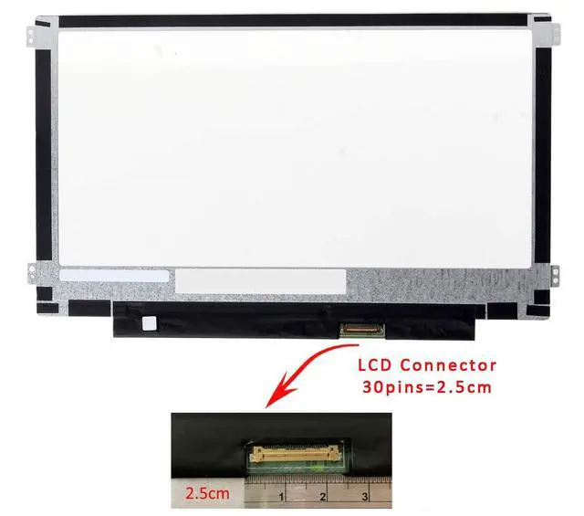 Alt view image 2 of 3 - FIRSTLCD NT116WHM-N11 NT116WHM-N21 NT116WHM-N42 V8.0 LCD LED Display Screen Replacement Assembly,11.6" 1366x768 WXGA HD(Non Touch,Right & Left Mounting brakets)