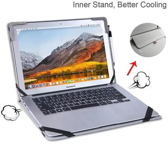 Alt view image 5 of 5 - Berfea Protective Case Cover Compatible with HP Envy 2-in-1 16" 16-ad 16-ac 2K Touch-Screen Laptop Model 9S1R6UA 16 inch Notebook PC Sleeve Hard Carry Case
