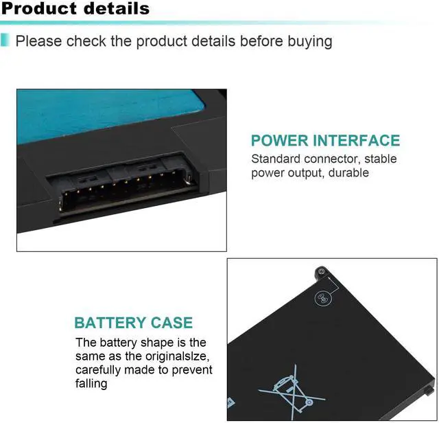 Alt view image 5 of 5 - Futurebatt MXV9V Laptop Battery Replacement for Dell Latitude E5300 E5310 E7300 E7400Latitude 5310 5300 2-in-1 Series 5VC2M 05VC2M 829MX 0829MX P96G P96G001 P97G P97G001 P97G002 P99G P99G001 P100G