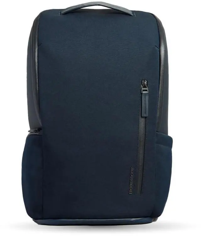 Main image of Troubadour Pioneer Backpack 3.0 - Premium Everyday Bag with Padded Laptop Section, Ventilated Shoe Compartment & Sustainable Waterproof Material - All-Day Lightweight Comfort Design - Navy