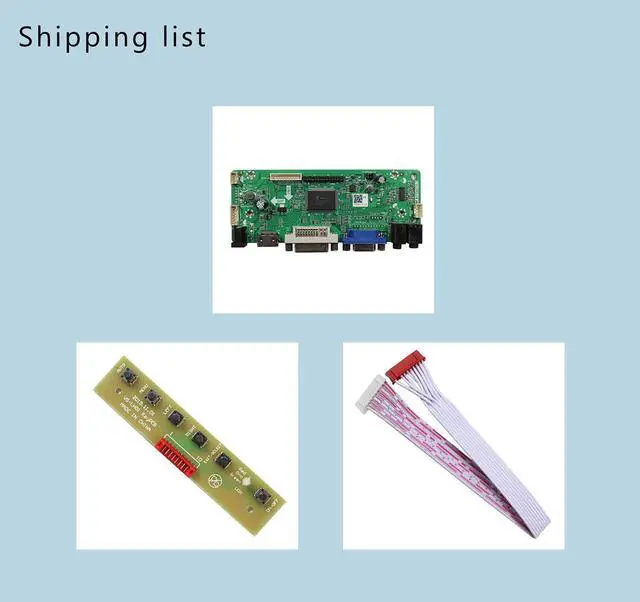 Alt view image 5 of 5 - VSDISPLAY DVI VGA Audio LCD Controller Board 68676 Compatible with 32" 32 inch 1920x1080 HV320FHB N00 N02 N10 N80 N4K F40 LVDS Interface LCD Screen