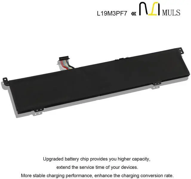 Alt view image 5 of 5 - MULS L19M3PD9 45Wh Laptop Battery Replacement for Lenovo ThinkBook 15p IMH 20V3003FSP G2 ITH 21B1002GC ITH 21B1002WE Series L19D3PD9 5B10Z19320 SB10Z19322 5B10Z19319 5B10Z19319 4000mAh 3-Cell