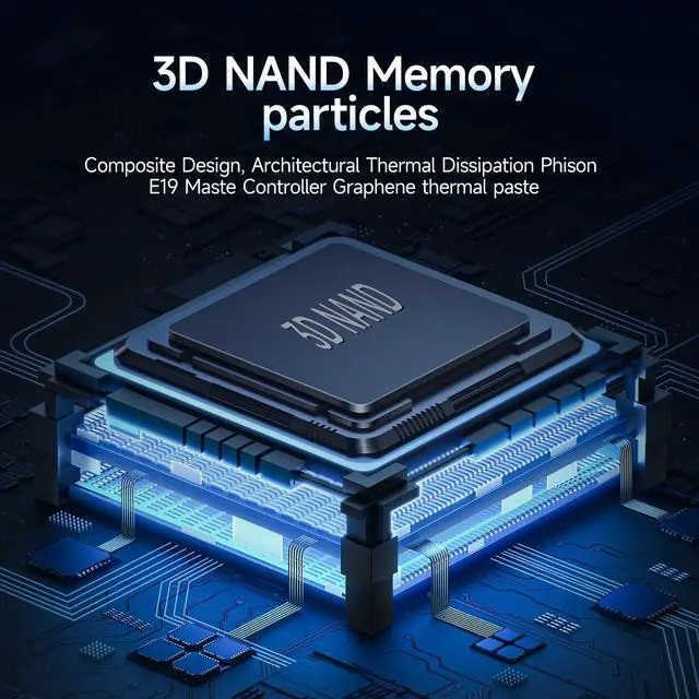 Alt view image 3 of 5 - fanxiang S501Q SSD 1TB PCle 3.0x4 Internal Solid State Drive, NVMe M.2 2280 Internal Solid State Drive, SLC Cache 3D NAND Up to 3600MB/s for Laptop and PC Desktops