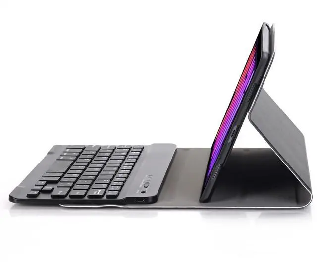 Alt view image 4 of 5 - Lrufodya Keyboard Case for iPad mini 7 A17 Pro & iPad mini 7th/6th Generation (2024/2021) - Detachable Bluetooth Keyboard with Slim Folio Stand, USB-C Rechargeable, and Pen Holder (Black)