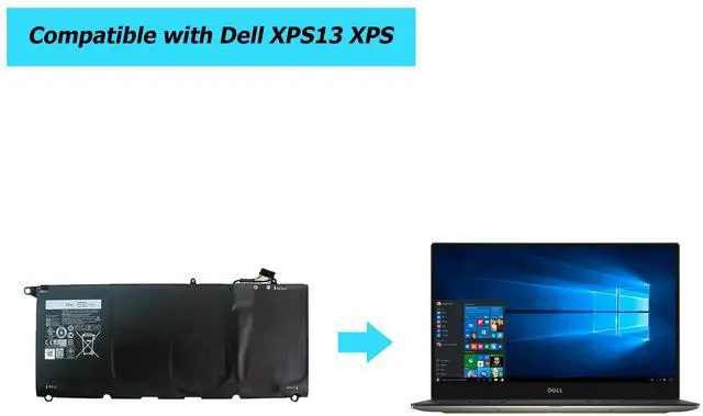 Alt view image 4 of 4 - [NEW] Vvsialeek JD25G Laptop Replacement Battery for Dell XPS13 XPS 13 9343 9350 P54G JHXPY JHXPY53 5K9CP 05K9CP 090V7W XPS13D-9343-1708 13D-9343-3708 13-9350-D1508G 13-9350-350 13-9350-D1608 13-9350.