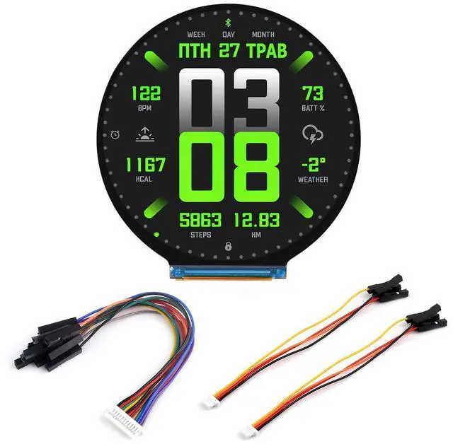 Main image of Waveshare ESP32-S3 2.8inch Round Display Development Board, 480×480, 32-bit LX7 Dual-core Processor, Without Touch Function