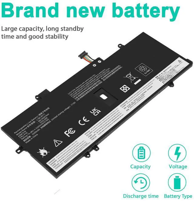 Alt view image 4 of 5 - L18C4P71 L18M4P72 Battery for Lenovo Thinkpad X1 Carbon 7th Gen, X1 Carbon 8th Gen,ThinkPad X1 Yoga 4th/5th Gen Series 02DL004 02DL005 02DL006 L18L4P71 SB10K97644 SB10K97642 SB10K97643 SB10T83174