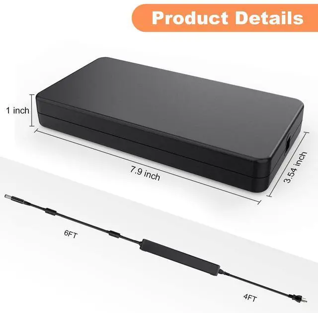 Alt view image 3 of 5 - 240W AC Charger for Dell Alienware 17 15 13 M15 M17 R1 R2 R3 R4 R5 M17X M18X X51 G3 G5 G7 Precision 7710 7720 7730 7510 7520 7530 PA-9E GA240PE1-00 Laptop Power Adapter Supply Cord